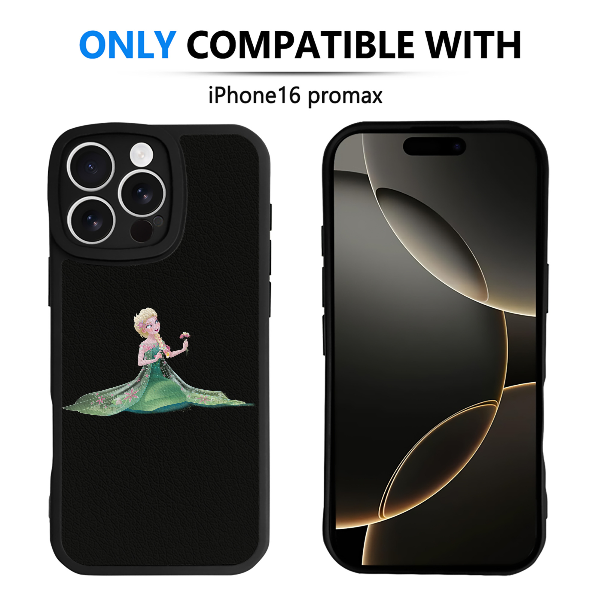（画像用） アナと雪の女王 アンナ エルサ Frozen Anna Elsa 【iPhone 16シリーズ対応】シリコンスマホケース（レザー調） 材質：シリコン